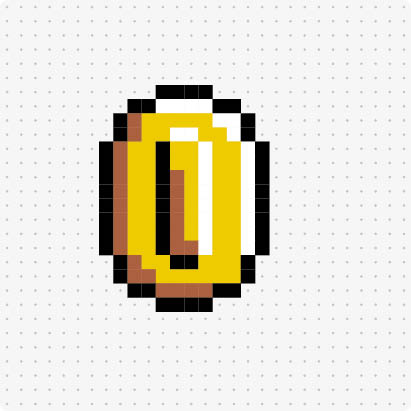 Bügelperlen Vorlage Münze