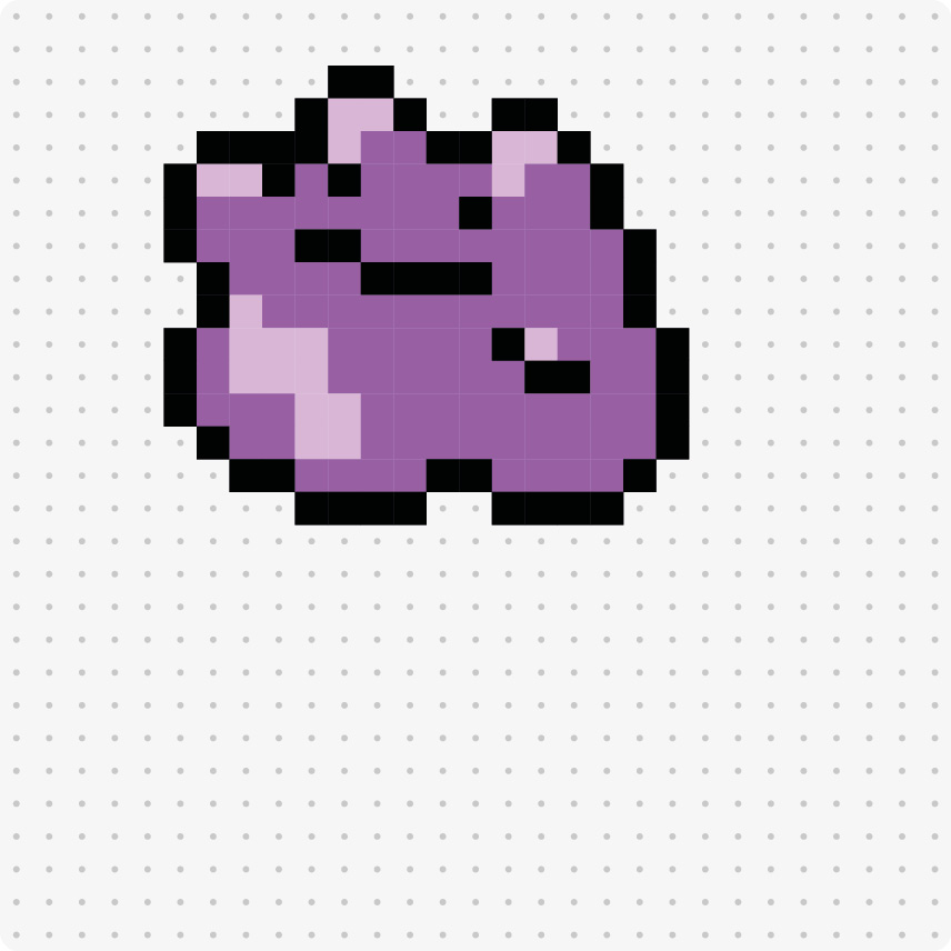 Bügelperlen Vorlagen Pokemon Ditto