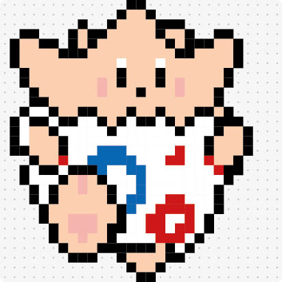 Bügelperlen Vorlagen Pokemon Togepi